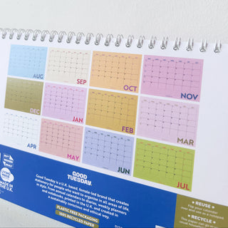Calendrier de bureau - Pink