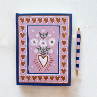 Carnet Coeur en fleur
