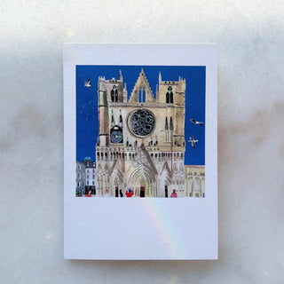 Carte de Lyon - La basilique de Fourvière
