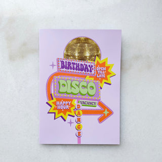 Carte Disco Birthday