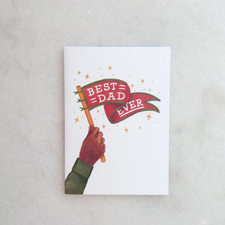 Carte Drapeau Best Dad