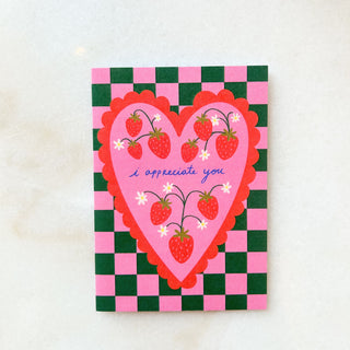 Carte Love Strawberry
