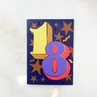 Carte anniversaire - 18 ans