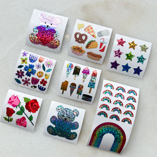 Mini stickers à paillettes
