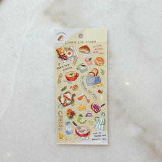 Planche de stickers - Petit déjeuner