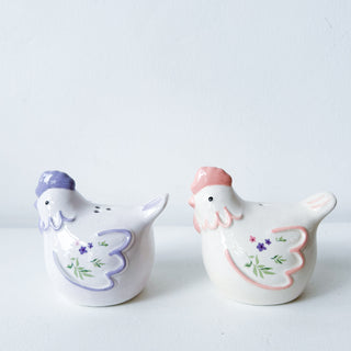 Salière et poivrière Poule