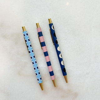 Set de 3 stylos  - Blue moon