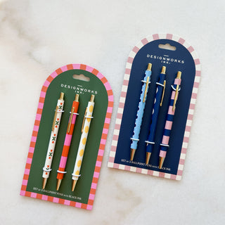 Set de 3 stylos  - Blue moon