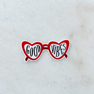 Sticker Lunettes coeur