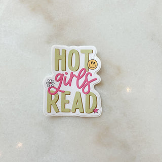 Sticker Hot girls read